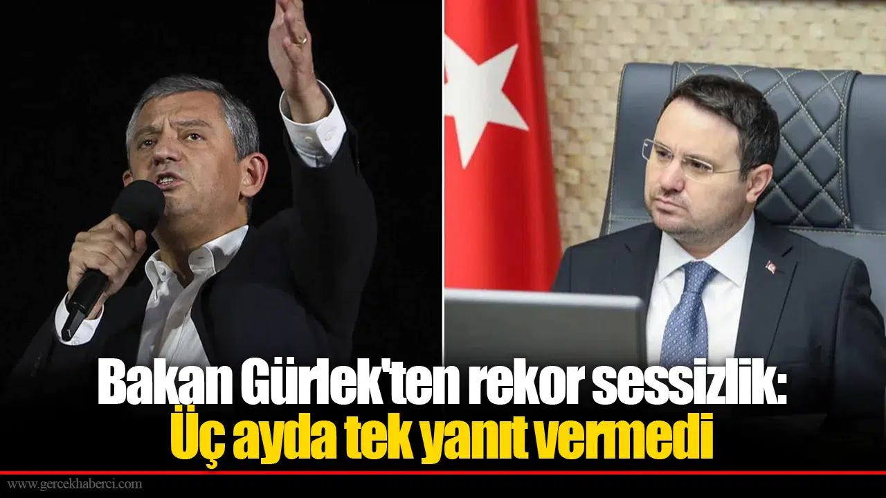Bakan Gürlek'ten rekor sessizlik: Üç ayda tek yanıt vermedi