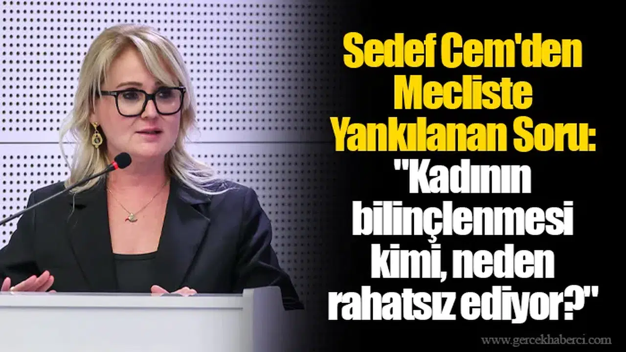 Sedef Cem'den Mecliste Yankılanan Soru:  "Kadının bilinçlenmesi kimi, neden rahatsız ediyor?"