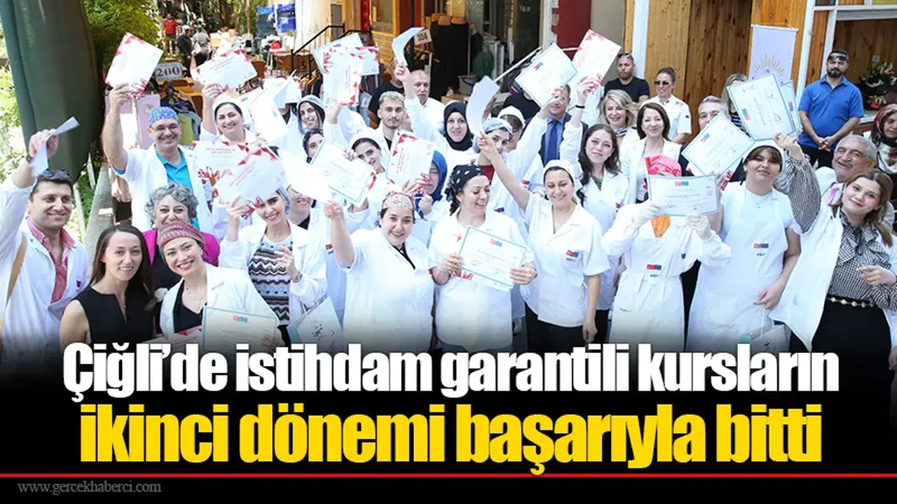 Çiğli’de istihdam garantili kursların ikinci dönemi başarıyla bitti