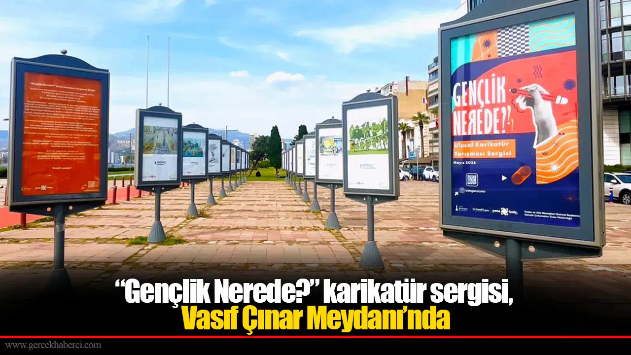 “Gençlik Nerede?” karikatür sergisi Vasıf Çınar Meydanı’nda