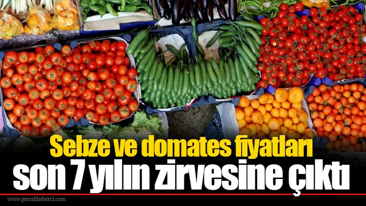 Sebze ve domates fiyatları son 7 yılın zirvesine çıktı