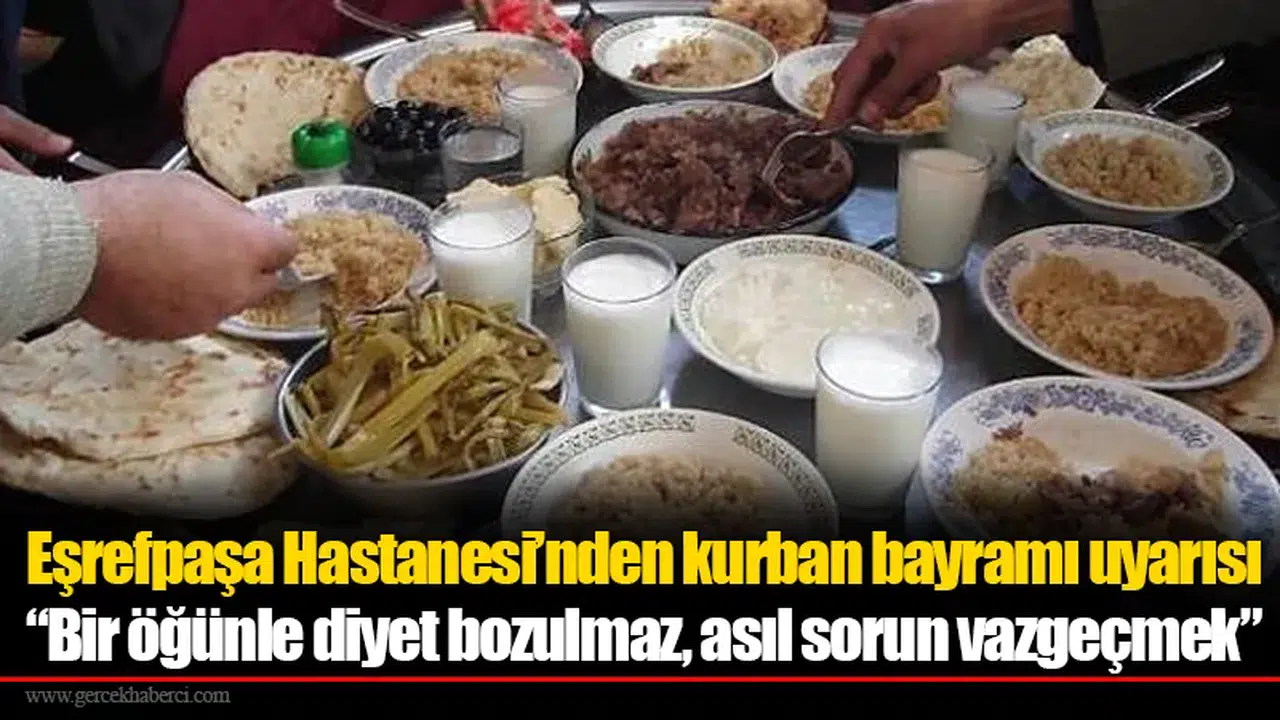 Eşrefpaşa Hastanesi’nden kurban bayramı uyarısı
