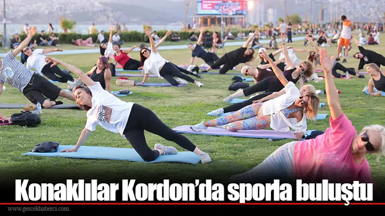 Konaklılar Kordon’da sporla buluştu