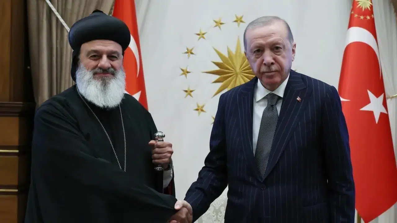 Erdoğan Süryani Ortodoks Kilisesi Patriği Kerim'i kabul etti