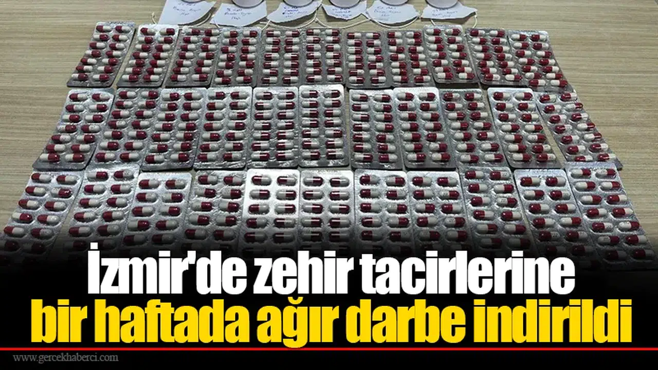 İzmir'deki bir haftalık asayiş uygulamalarında 40 kişi tutuklandı