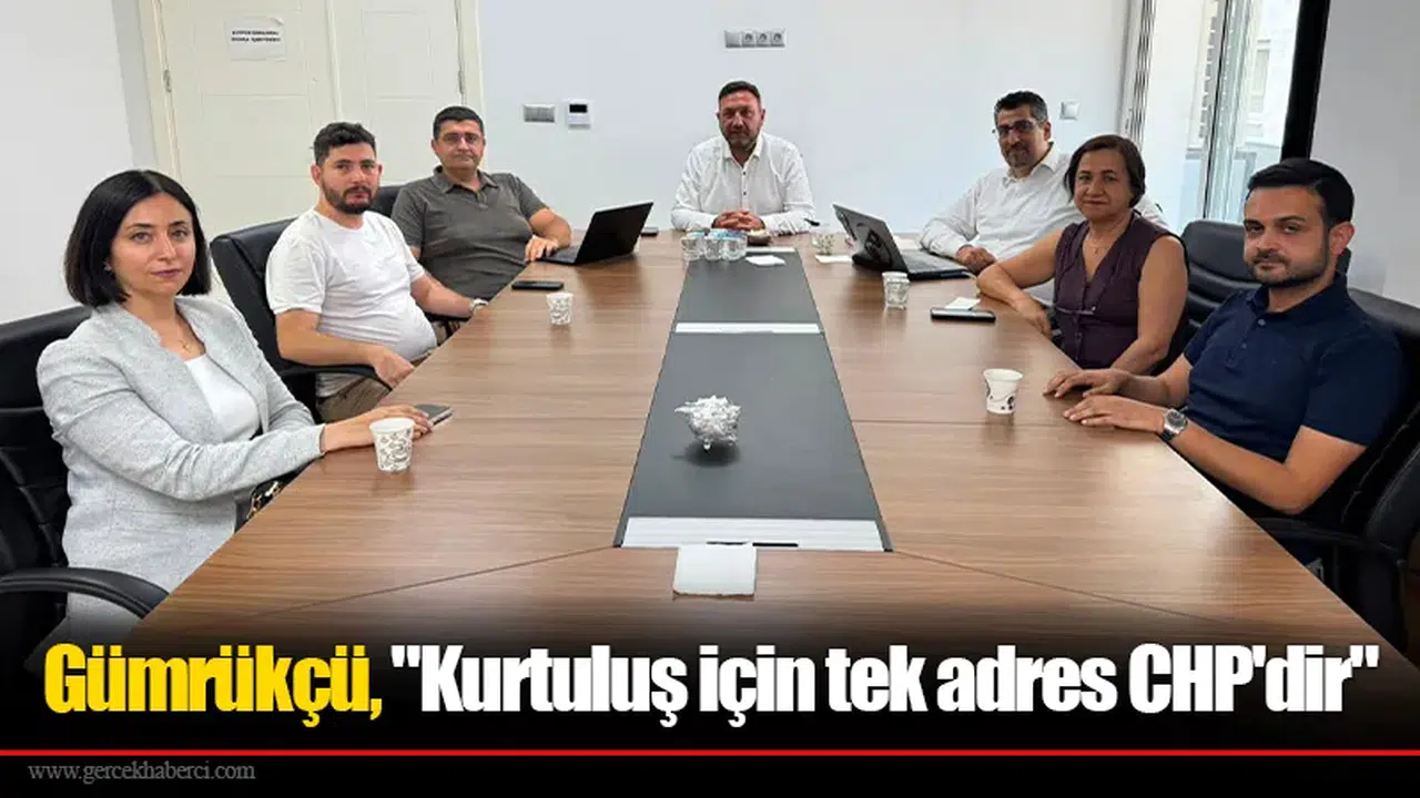 Gümrükçü, "Kurtuluş için tek adres CHP'dir"
