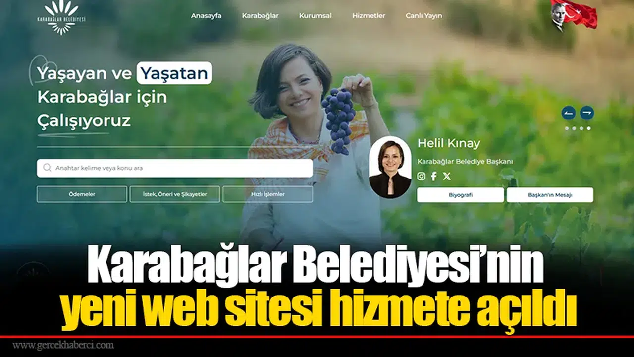 Karabağlar Belediyesi’nin yeni web sitesi hizmete açıldı