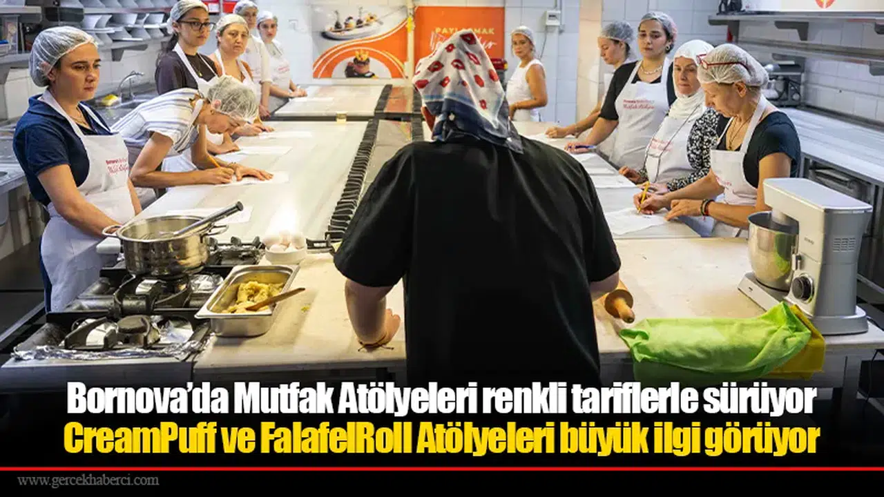Bornova’da Mutfak Atölyeleri renkli tariflerle sürüyor