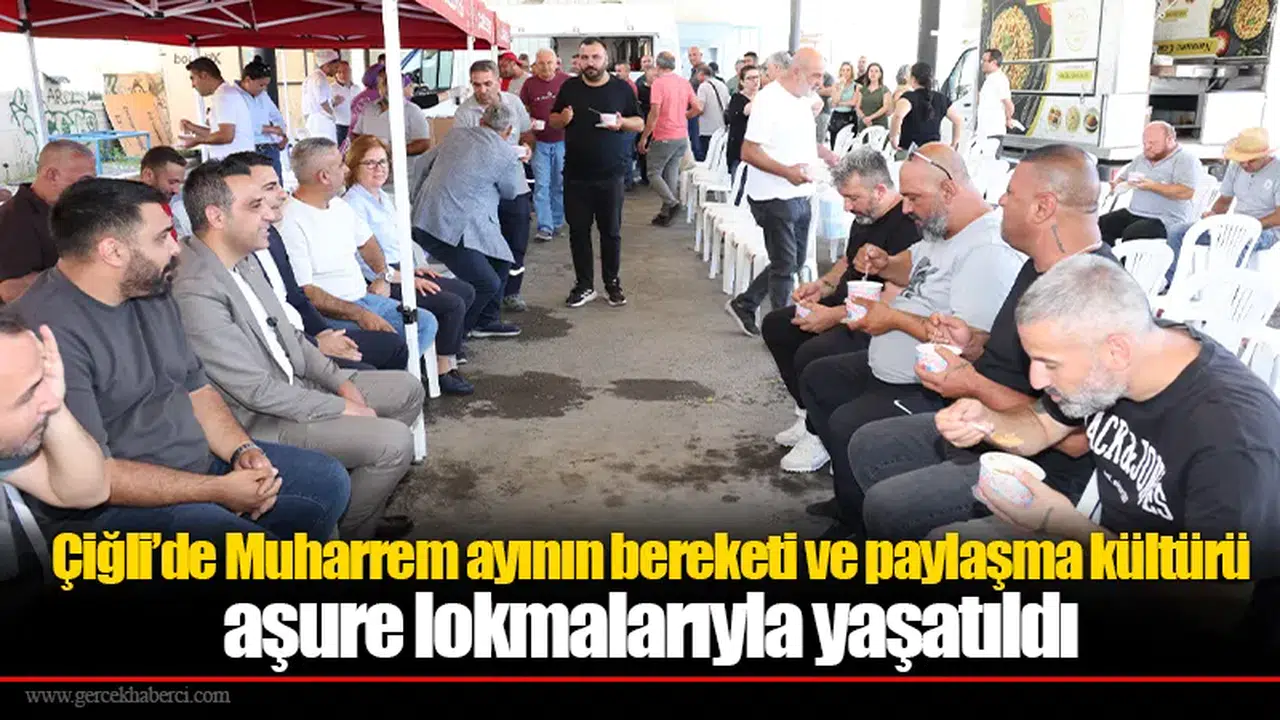 Çiğli’de Muharrem ayının bereketi ve paylaşma kültürü aşure lokmalarıyla yaşatıldı