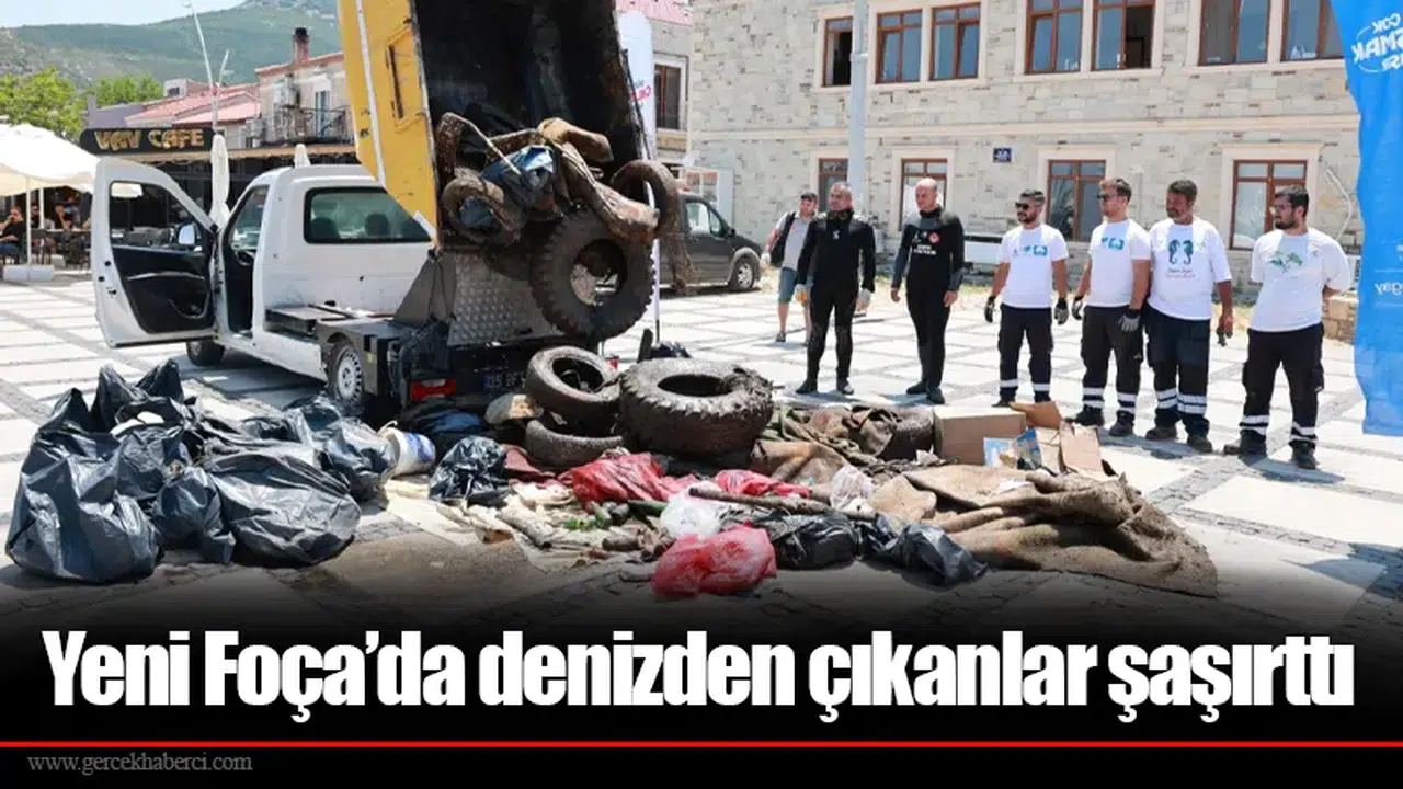 Yeni Foça’da denizden çıkanlar şaşırttı