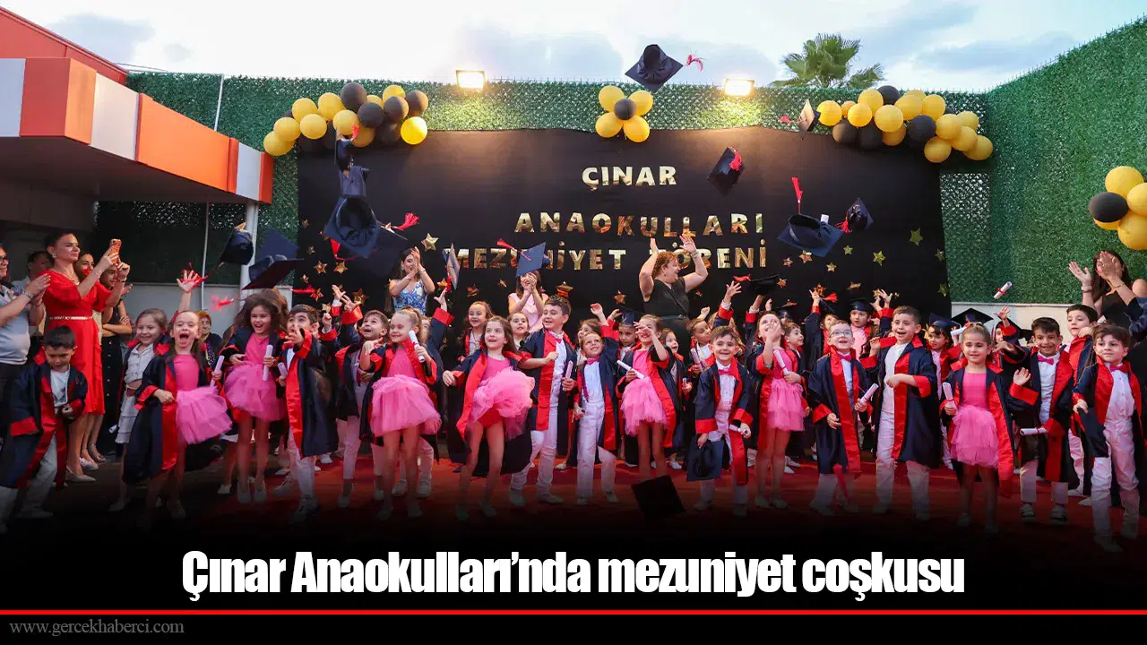Çınar Anaokulları’nda mezuniyet coşkusu