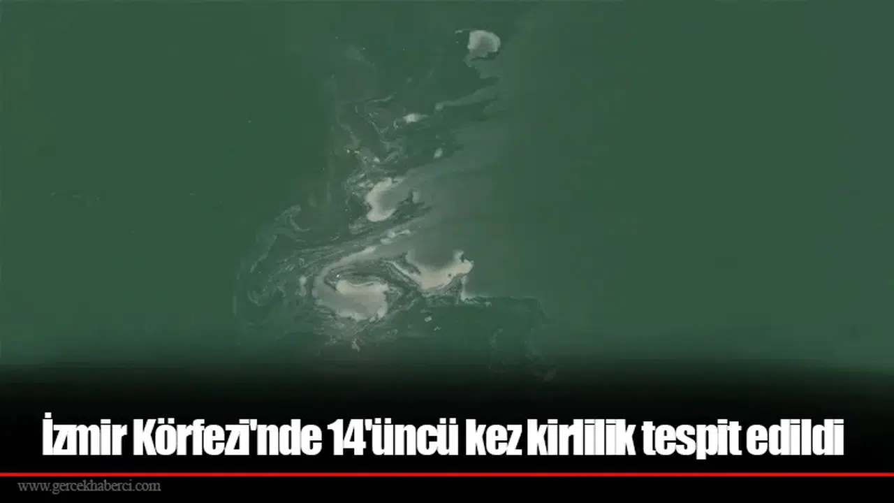 İzmir Körfezi'nde 14'üncü kez kirlilik tespit edildi