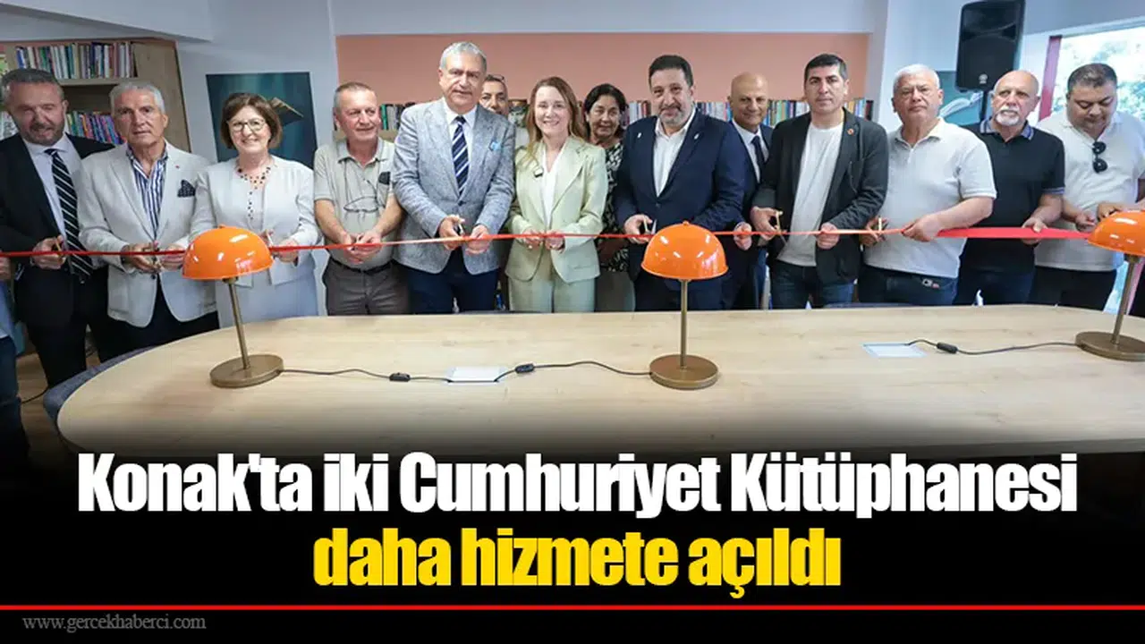 Konak'ta iki Cumhuriyet Kütüphanesi daha hizmete açıldı
