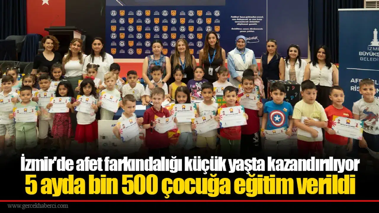 İzmir'de afet farkındalığı küçük yaşta kazandırılıyor
