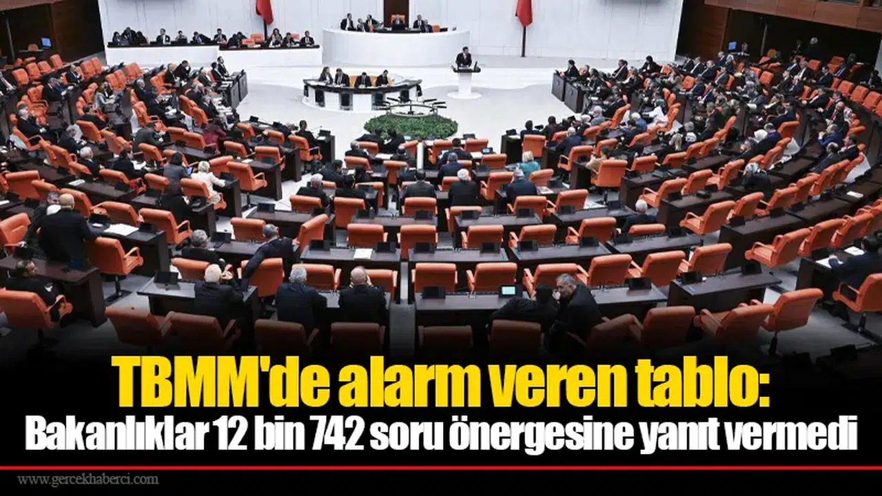 TBMM'de alarm veren tablo: Bakanlıklar 12 bin 742 soru önergesine yanıt vermedi