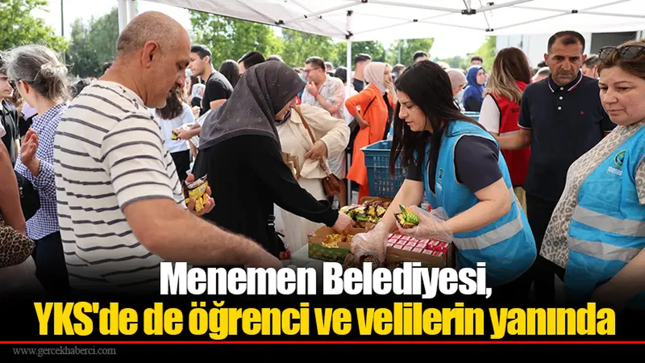 Menemen Belediyesi, YKS'de de öğrenci ve velilerin yanında