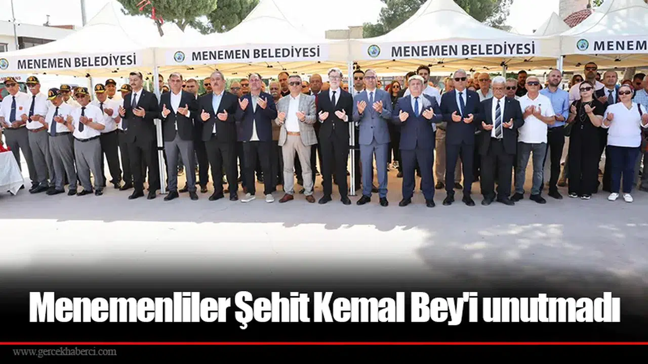 Menemenliler Şehit Kemal Bey'i unutmadı