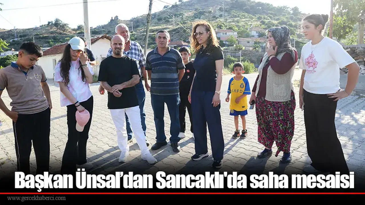 Başkan Ünsal’dan Sancaklı'da saha mesaisi