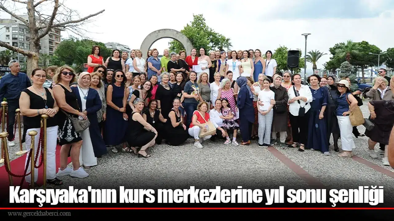 Karşıyaka'nın kurs merkezlerine yıl sonu şenliği