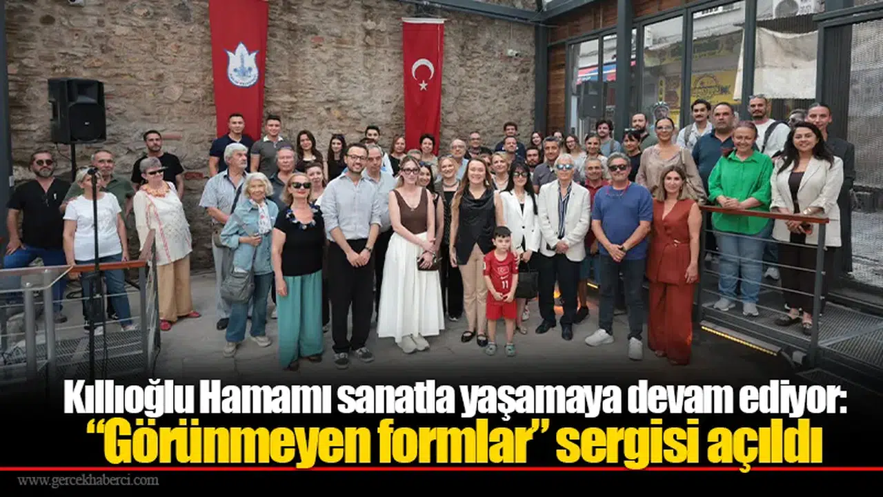 Kıllıoğlu Hamamı sanatla yaşamaya devam ediyor: “Görünmeyen formlar” sergisi açıldı