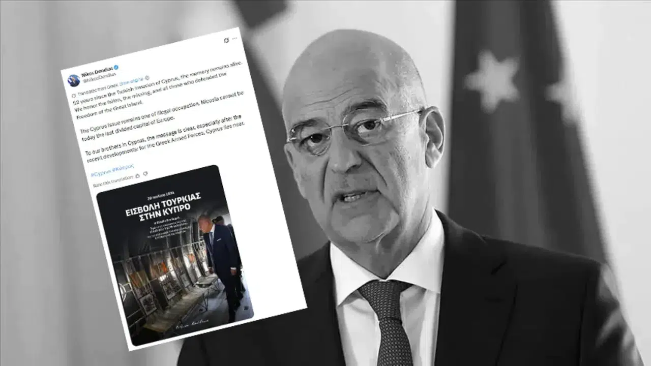 Nikos Dendias'tan yeni kriz: Yunan ordusu için Kıbrıs yakındır sözleriyle rest çekti