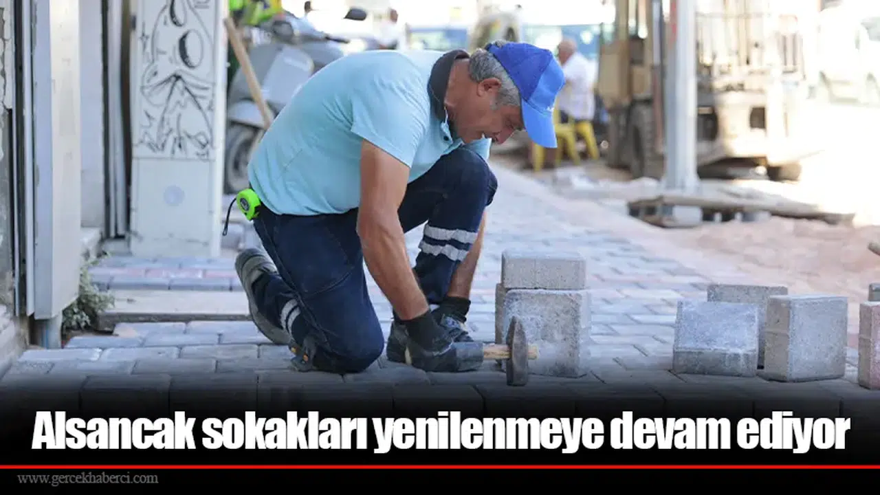 Alsancak sokakları yenilenmeye devam ediyor