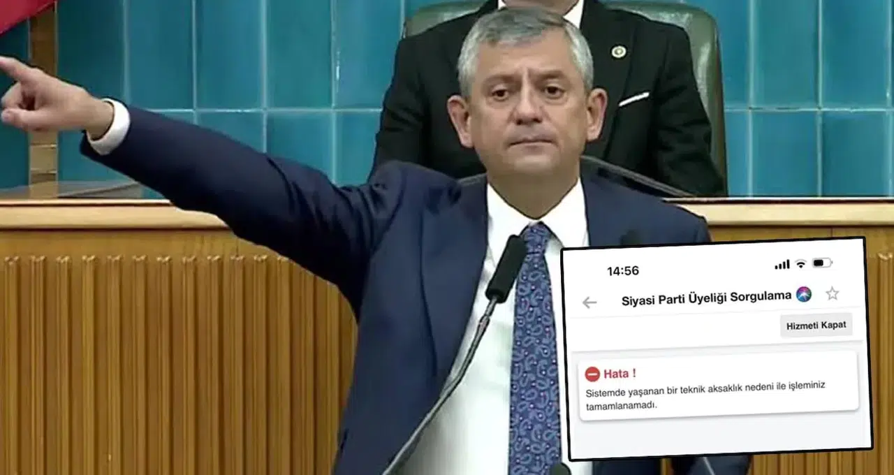CHP'de istifa depremi: Özgür Özel'in 'yeni parti' duyurusunun ardından 6 saatte 941 bin kişi istifa etti, e-Devlet kilitlendi!