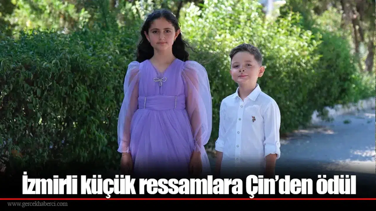 İzmirli küçük ressamlara Çin’den ödül
