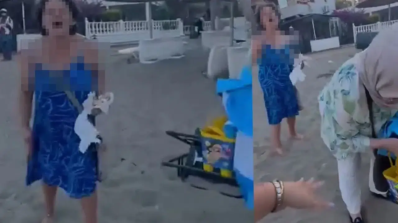 İzmir'de şezlong kavgası: Başörtülü kadına 'nefret ve ayrımcılık'tan gözaltı