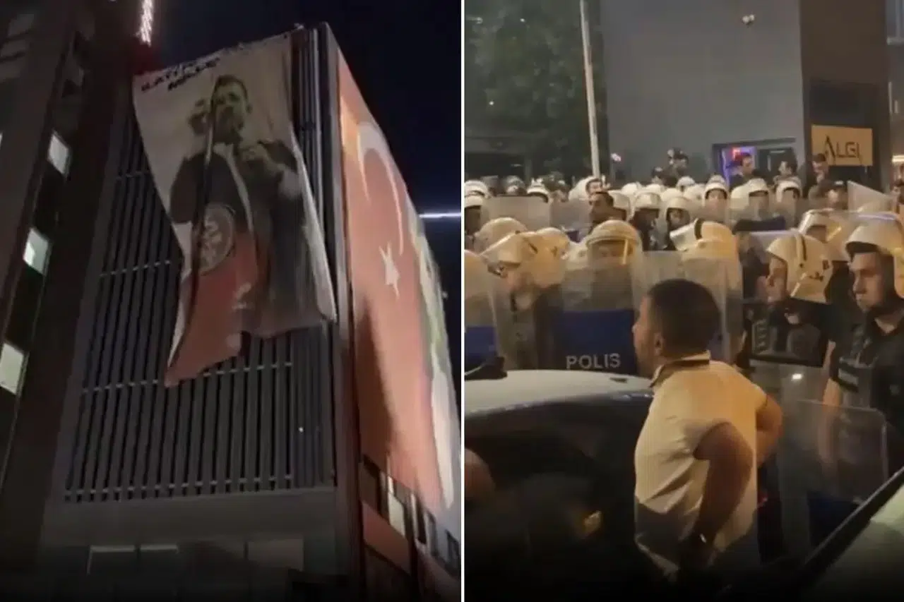 Çevik kuvvet CHP İstanbul İl Başkanlığı'na girdi: İmamoğlu pankartı krizi polis müdahalesine dönüştü