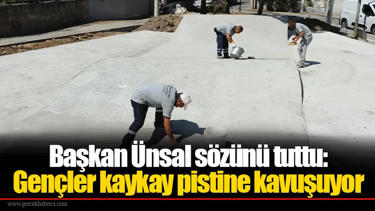 Başkan Ünsal sözünü tuttu: Gençler kaykay pistine kavuşuyor