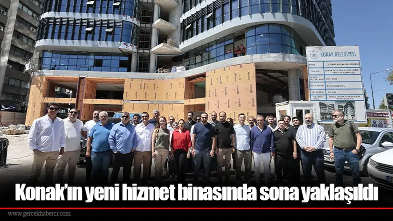 Konak’ın yeni hizmet binasında sona yaklaşıldı