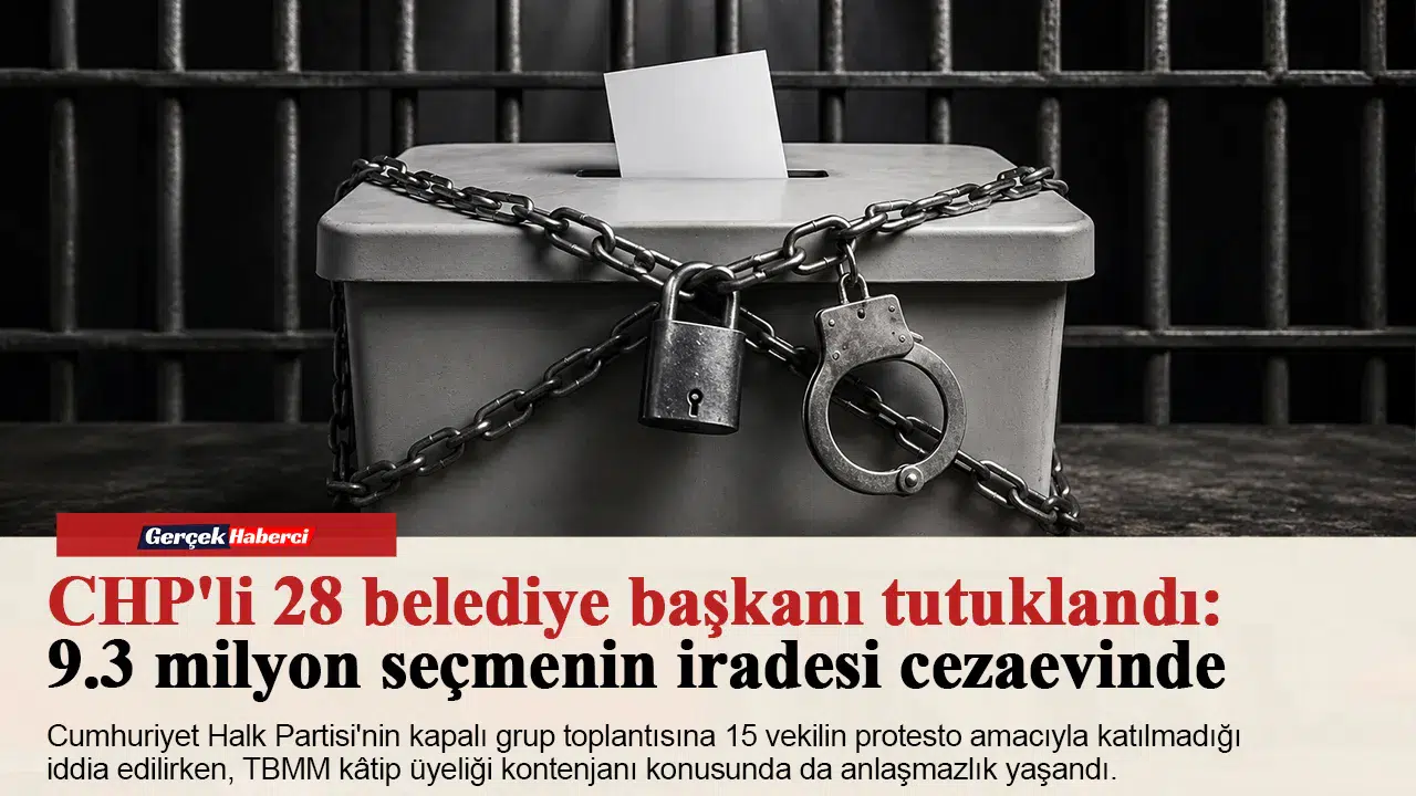 CHP'li 28 belediye başkanı tutuklandı: 9.3 milyon seçmenin iradesi cezaevinde