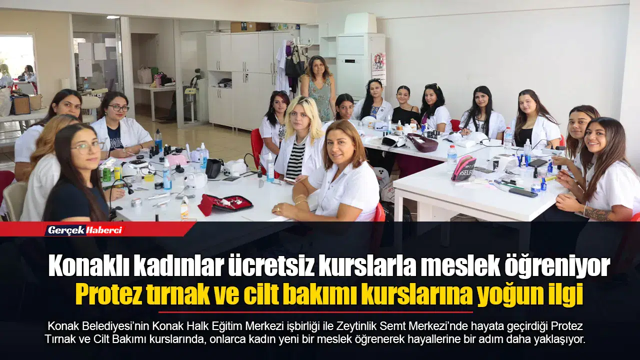 Konaklı kadınlar ücretsiz kurslarla meslek öğreniyor