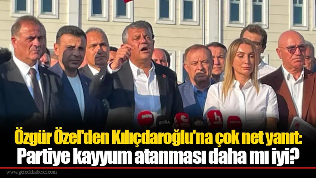 Özgür Özel'den Kılıçdaroğlu'na çok net yanıt: Partiye kayyum atanması daha mı iyi?