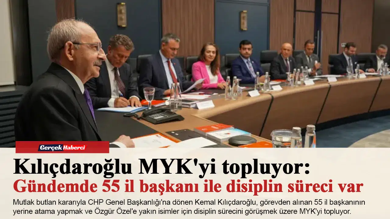 Kılıçdaroğlu MYK'yi topluyor: Gündemde 55 il başkanı ile disiplin süreci var