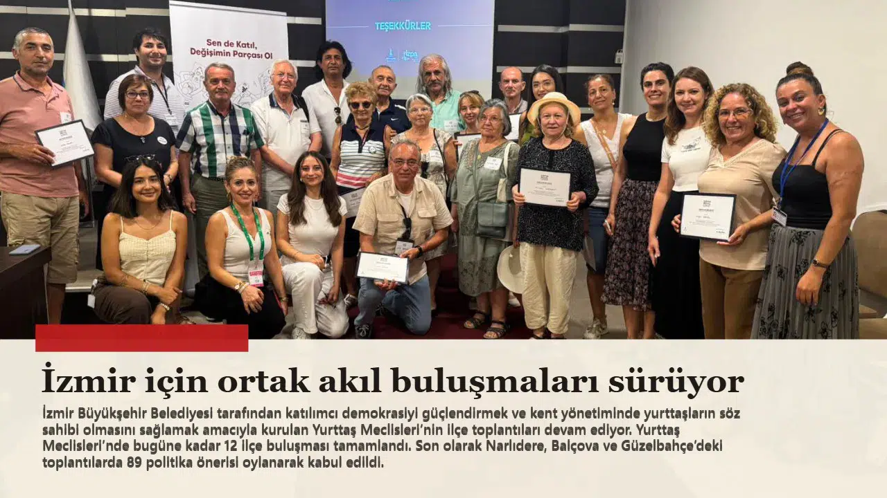 İzmir için ortak akıl buluşmaları sürüyor