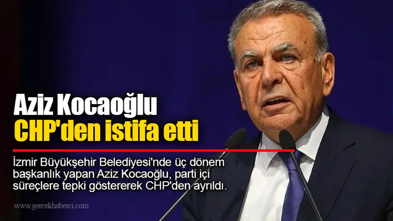 Aziz Kocaoğlu CHP'den istifa etti