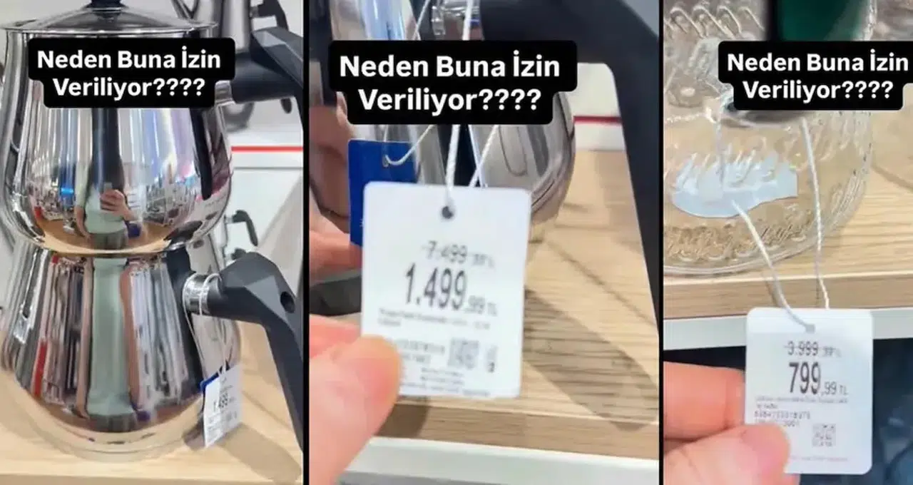 7.500 liralık çaydanlık 1.500 liraya düştü: O etiketler Ticaret Bakanlığı'nı harekete geçirecek mi?