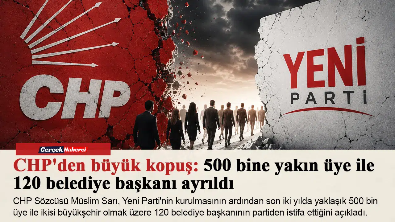 CHP'den büyük kopuş: 500 bine yakın üye ile 120 belediye başkanı ayrıldı
