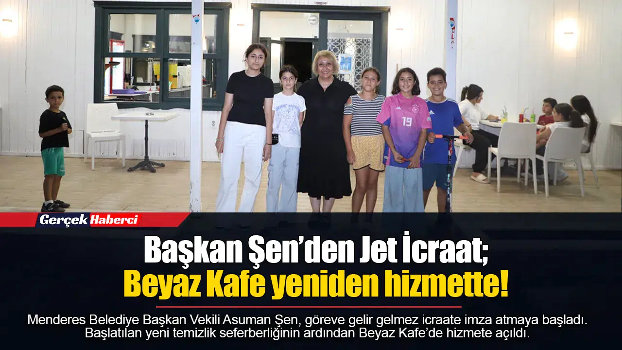 Başkan Şen’den Jet İcraat; Beyaz Kafe yeniden hizmette!