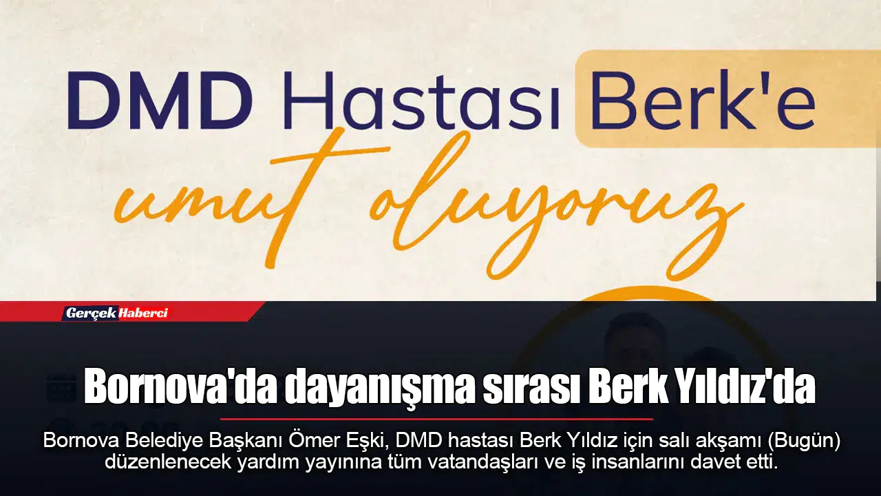 Bornova'da dayanışma sırası Berk Yıldız'da