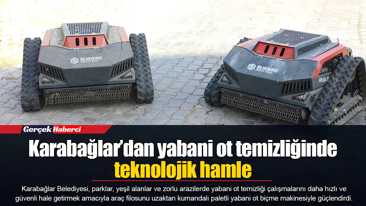 Karabağlar’dan yabani ot temizliğinde teknolojik hamle