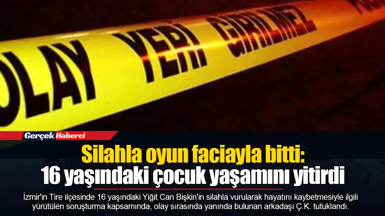 İzmir'de 16 yaşındaki gencin silahla ölümüne ilişkin arkadaşı tutuklandı