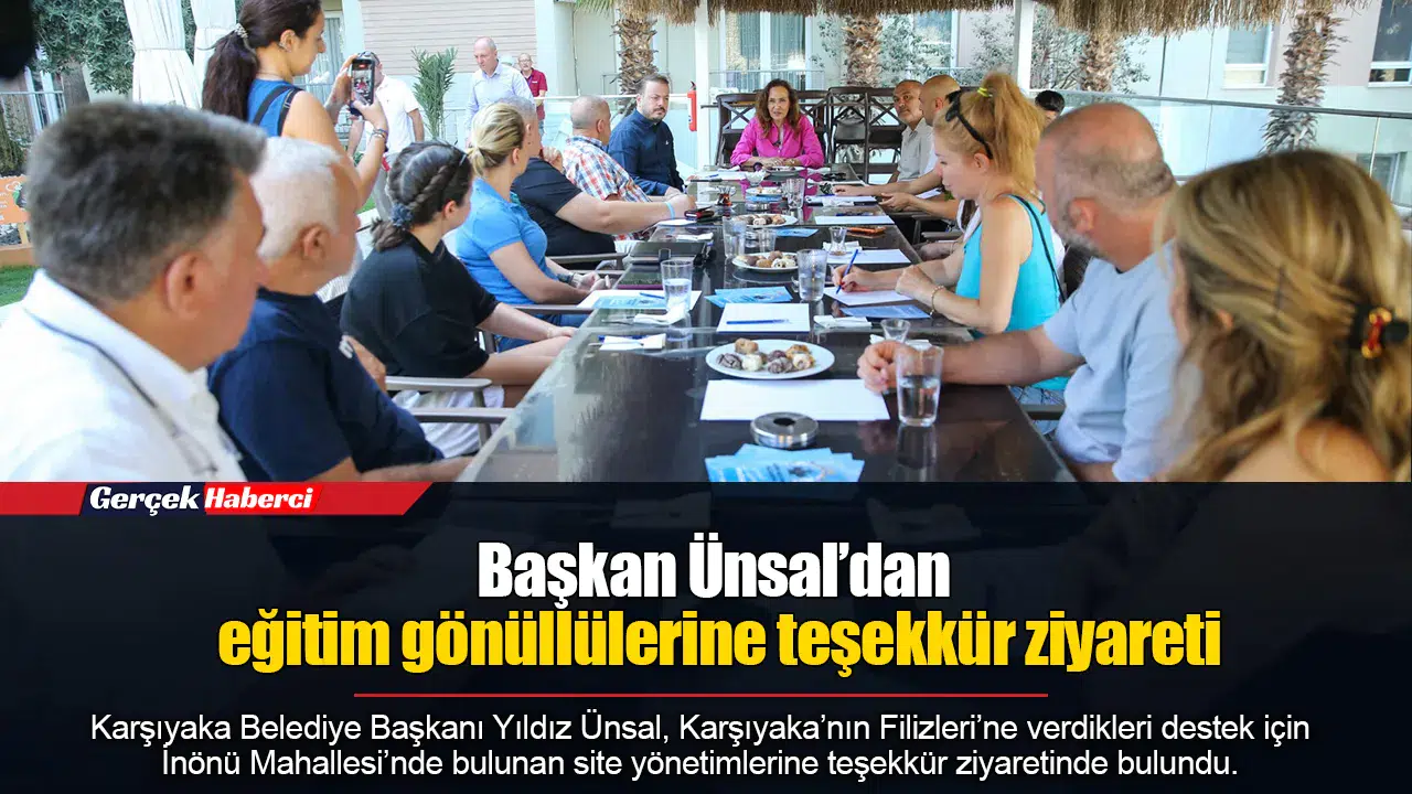 Başkan Ünsal’dan eğitim gönüllülerine teşekkür ziyareti