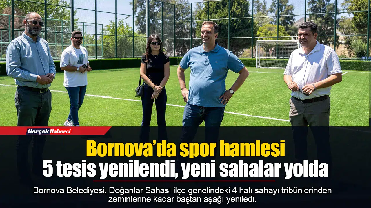 Bornova’da spor hamlesi: 5 tesis yenilendi, yeni sahalar yolda
