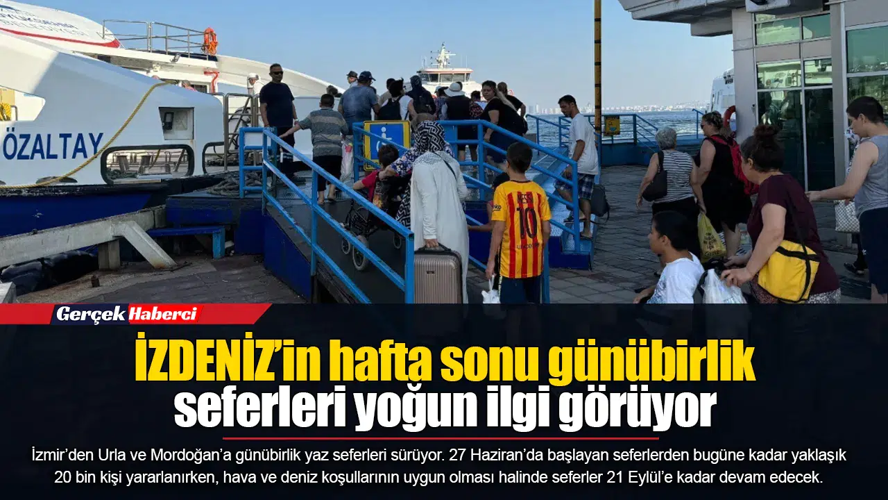İZDENİZ’in hafta sonu günübirlik seferleri yoğun ilgi görüyor