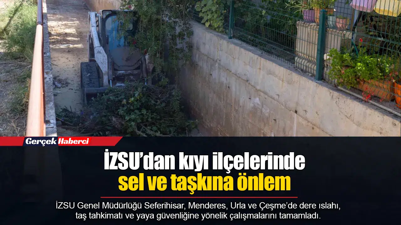 İZSU’dan kıyı ilçelerinde sel ve taşkına önlem