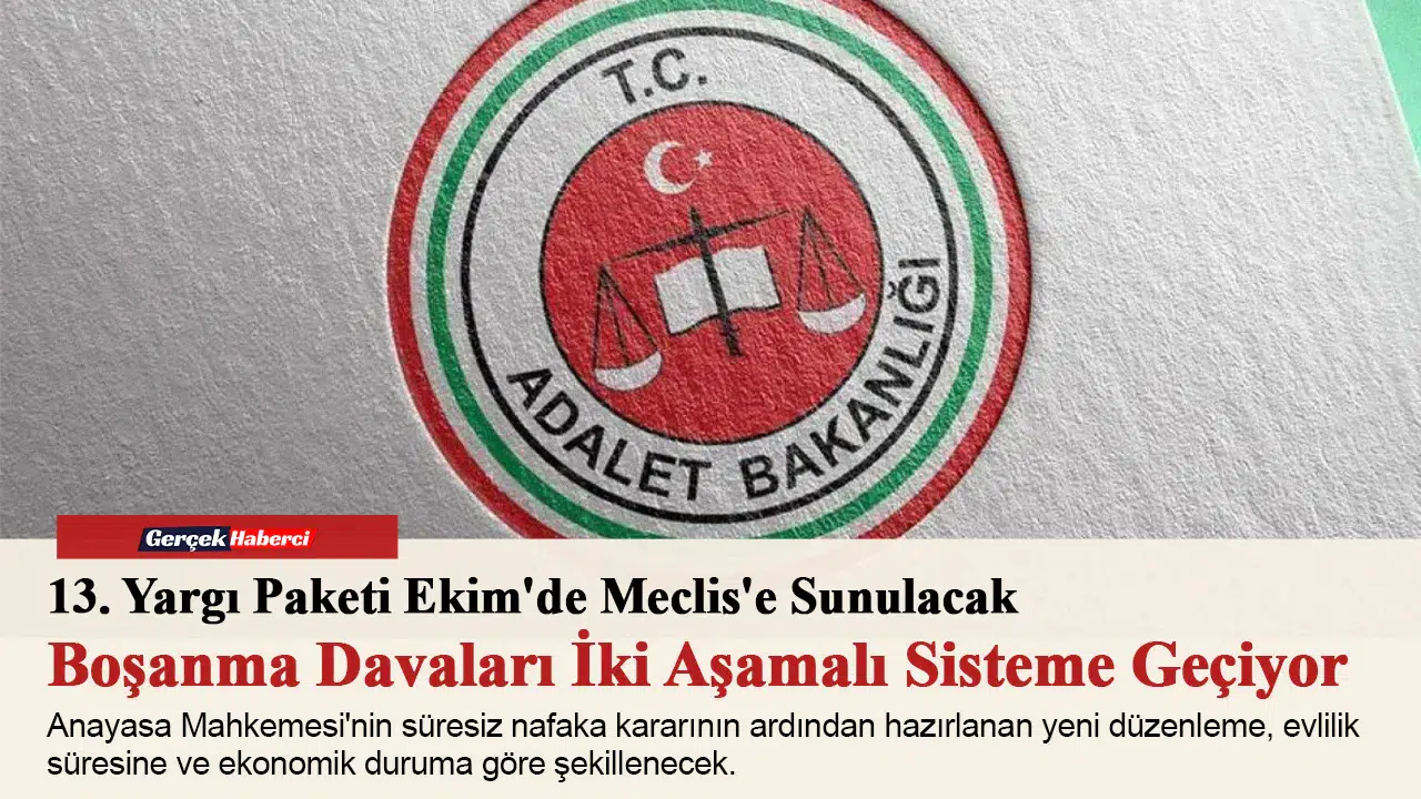 13. Yargı Paketi Ekim'de Meclis'e Sunulacak
