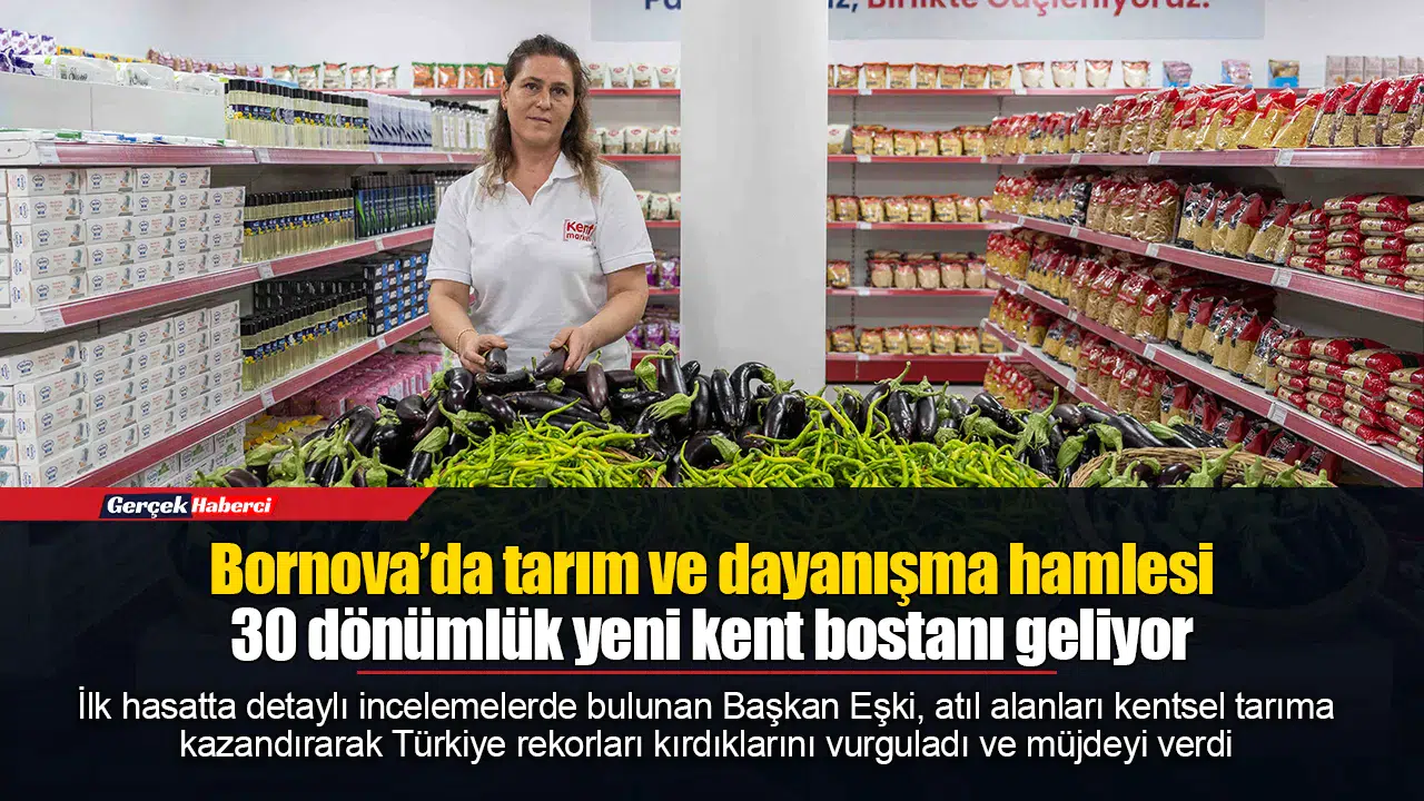 Bornova’da tarım ve dayanışma hamlesi: 30 dönümlük yeni kent bostanı geliyor